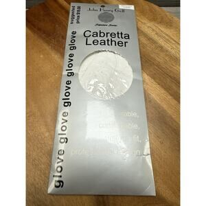 New Cabretta Leather Men's Signature Series White Left Hand Golf Glove Large